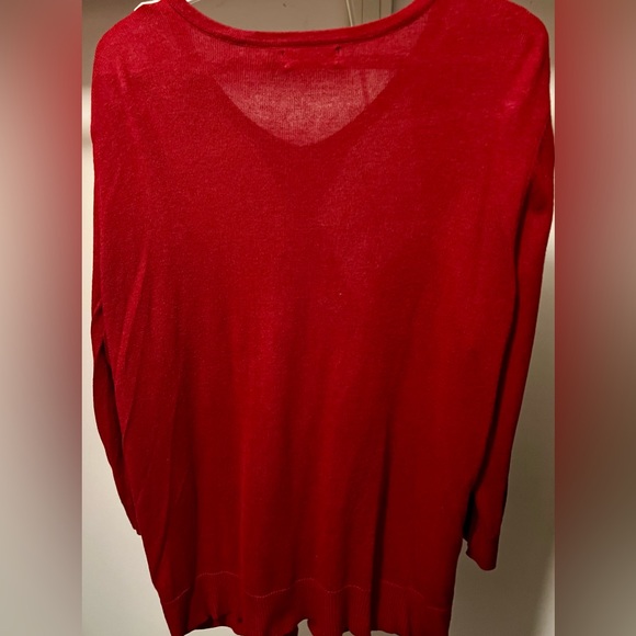 Women’s NY & Co. 7th Avenue Cardigan Argyle Sweater - Picture 2 of 4